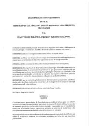 memorandum de entendimiento entre el ministerio de electricidad y ...