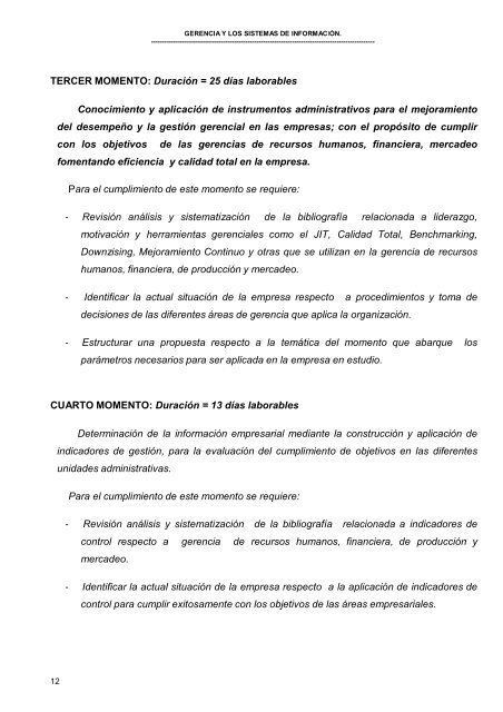 GERENCIA Y LOS SISTEMAS DE INFORMACIÓN. - Universidad ...