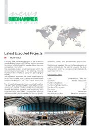 Latest Executed Projects - Riedhammer