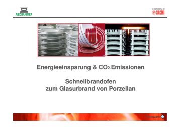Energieeinsparung und CO2 Emissionen ... - Riedhammer