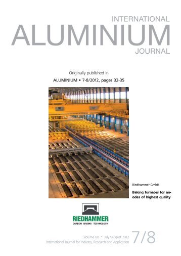 Baking furnaces for anodes of highest quality - Riedhammer