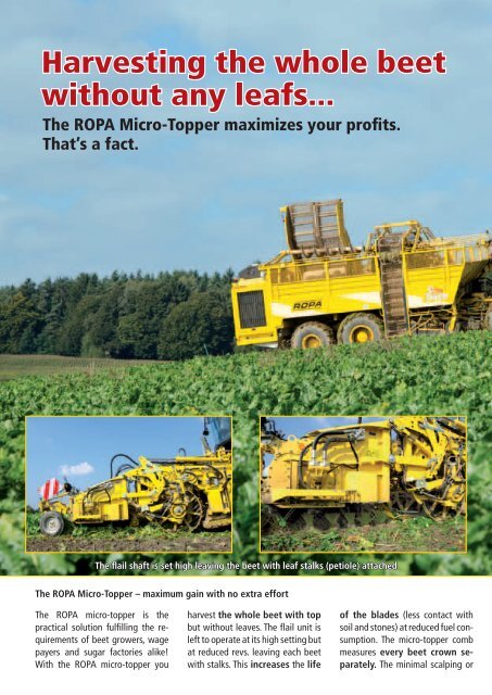 Harvest simplified. - ROPA Fahrzeug