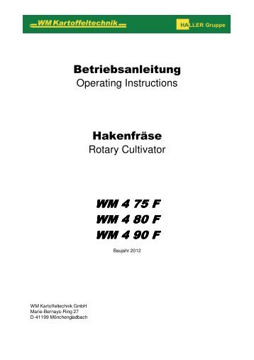 WM 4 75 F WM 4 80 F WM 4 90 F WM 4 90 F - ROPA Fahrzeug