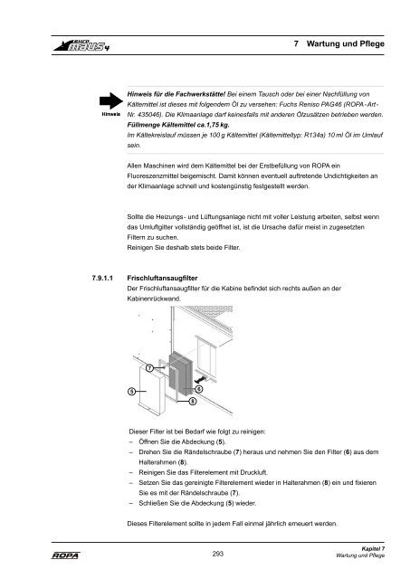 Bedienungsanleitung euro-Maus 4 Version 2012 ... - ROPA Fahrzeug