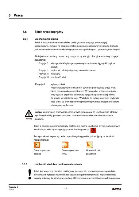 Instrukcja obsługi euro-Tiger V8 od 2005 - ROPA Fahrzeug