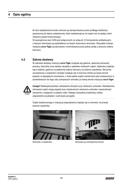 Instrukcja obsługi euro-Tiger V8 od 2005 - ROPA Fahrzeug