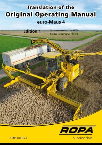 Original Operating Manual - ROPA Fahrzeug