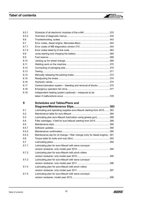 Original Operating Manual - ROPA Fahrzeug