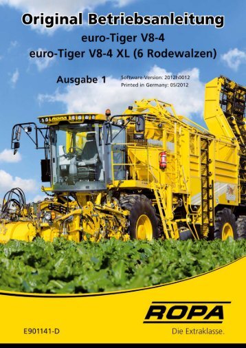 Bedienungsanleitung euro-Tiger V8-4 - Ausgabe ... - ROPA Fahrzeug