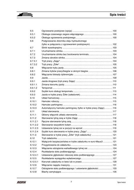 instrukcja obsługi - ROPA Fahrzeug