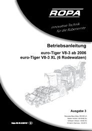 Bedienungsanleitung euro-Tiger V8 - Ausgabe 3 ... - ROPA Fahrzeug