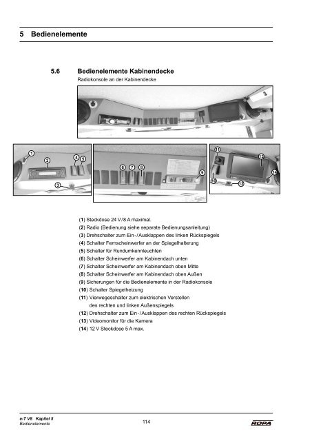 Bedienungsanleitung euro-Tiger V8 - Ausgabe 3 ... - ROPA Fahrzeug