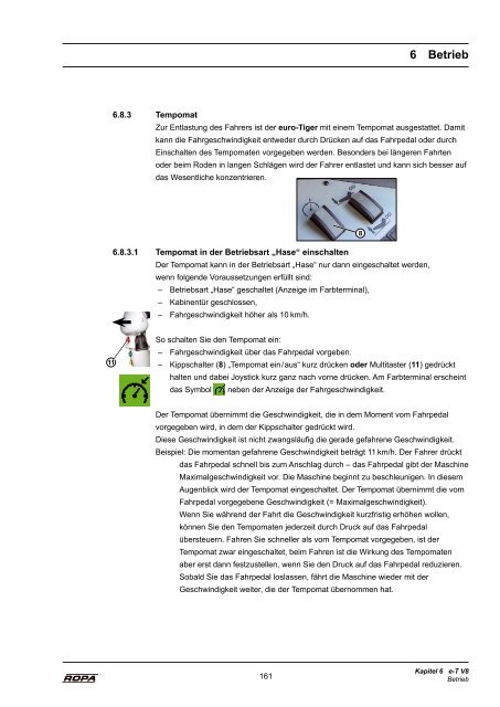 Bedienungsanleitung euro-Tiger V8 - Ausgabe 3 ... - ROPA Fahrzeug