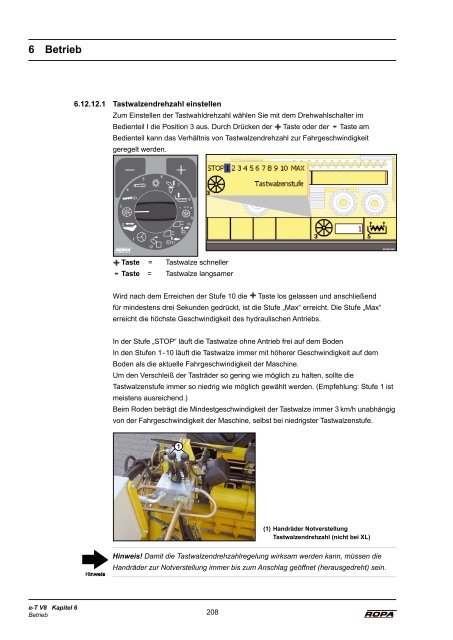 Bedienungsanleitung euro-Tiger V8 - Ausgabe 3 ... - ROPA Fahrzeug