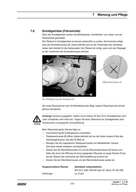 Bedienungsanleitung euro-Tiger V8 - Ausgabe 3 ... - ROPA Fahrzeug