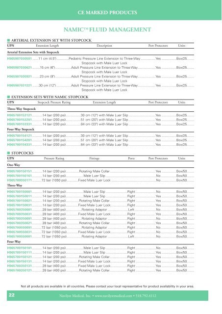 namictm fluid management - Navilyst Medical