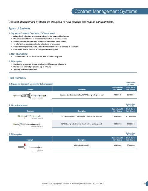 NAMIC® Fluid Management - Navilyst Medical