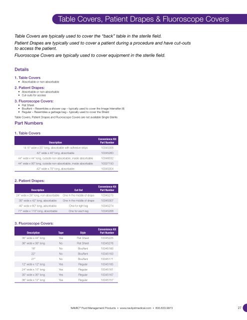 NAMIC® Fluid Management - Navilyst Medical