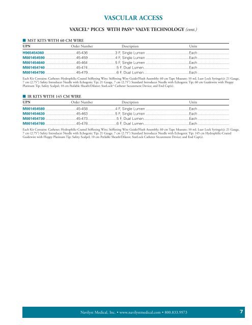 namic® fluid management - Navilyst Medical