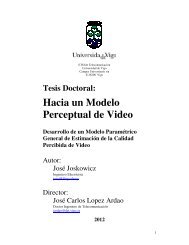 Hacia un Modelo Perceptual de Video - Instituto de Ingeniería ...