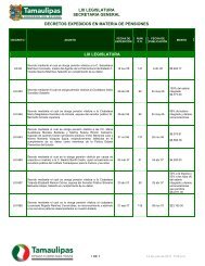 LIX LEGISLATURA - Información Pública del Estado de Tamaulipas ...