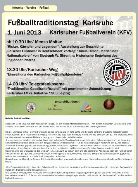 Leipziger Sportwoche - Regionale Fußball Zeitung - Ausgabe 07 vom 13.05.2013