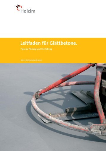 Leitfaden für Glättbetone.