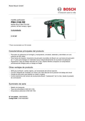 PBH 2100 RE - Bosch-do-it.com