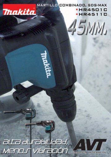 Martillos combinados HR4501C y HR4511C - Makita