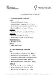 especialidad de percusión - Conservatorio Profesional de Música ...