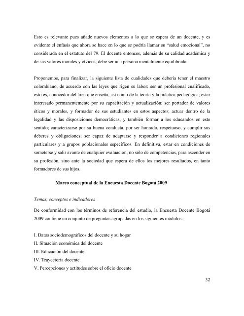 caracterización de docentes del sector público de bogotá - 2009