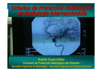 Criterios de Protección Radiológica en Radiología Intervencionista