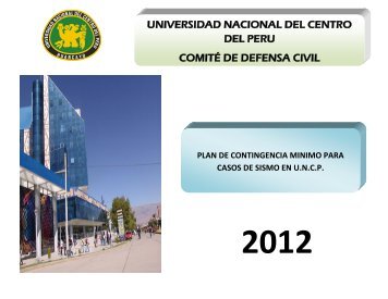 MANUAL PLAN DE CONTINGENCIA UNCP.pdf - Universidad ...