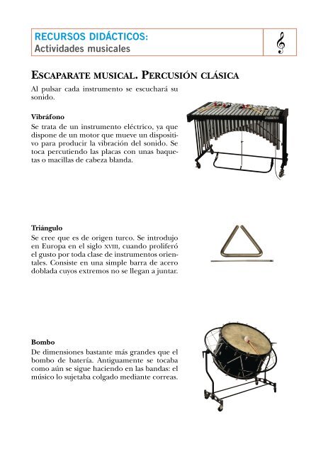 Percusión clásica - CEIP Juan Herrera Alcausa