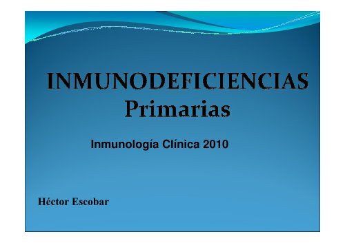 Inmunodeficiencias