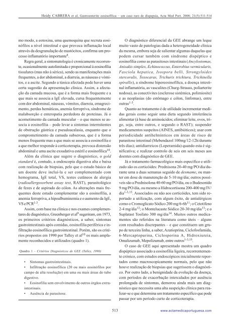 gastroenterite eosinofílica - Acta Médica Portuguesa