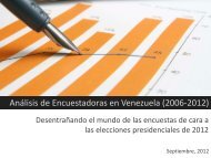 Análisis de Encuestadoras en Venezuela (2006-2012) - Innovaven.org