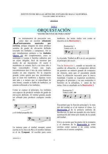 La orquestación "Percusiones" - Ibaebc.com