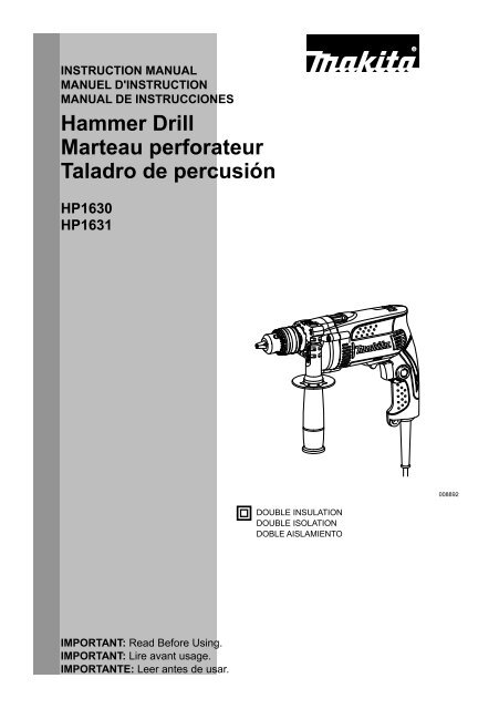 Hammer Drill Marteau perforateur Taladro de percusión