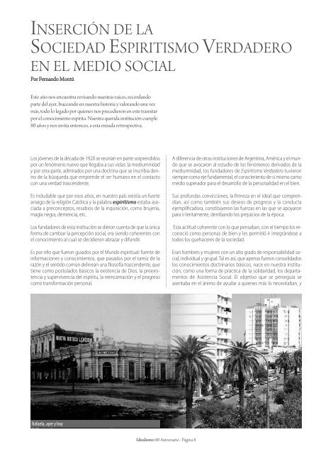 Revista Idealismo 80 Aniversario - Sociedad Espiritismo Verdadero