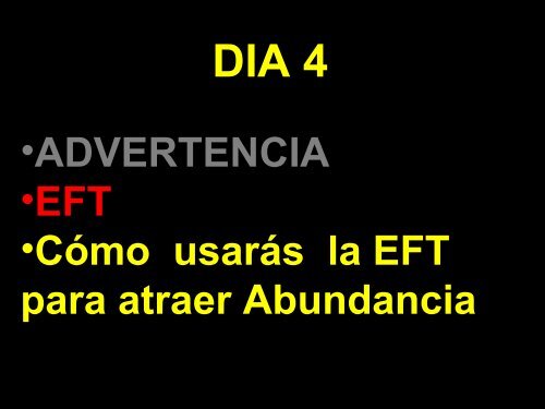 de EFT para atraer abundancia. - Rafael Cabo