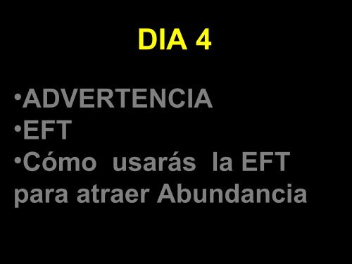 de EFT para atraer abundancia. - Rafael Cabo