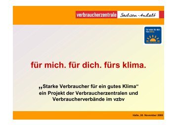 Vorstellung der Klimakampagne „für mich. für dich. fürs klima ...