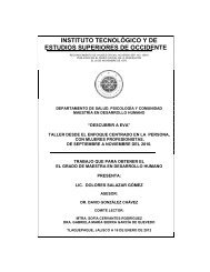 INSTITUTO TECNOLÓGICO Y DE ESTUDIOS ... - Cursos ITESO