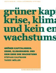 Grünen Kapitalismus - Rosa-Luxemburg-Stiftung