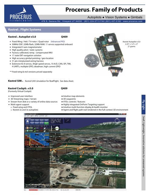 Procerus Family of Products - Unmanned Aircraft & Drones