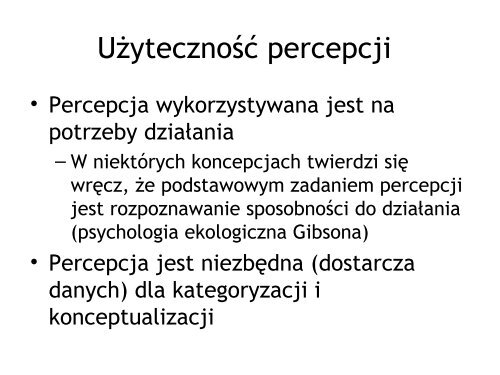 Percepcja: widzenie