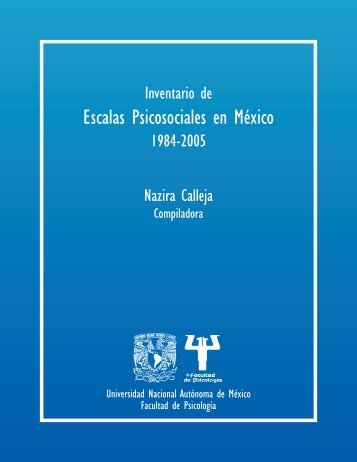 Escalas Psicosociales en México - Facultad de Psicología ...