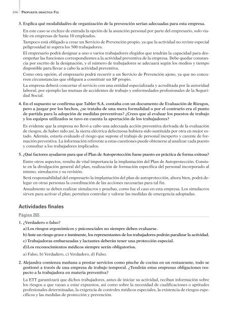 Propuesta Didáctica. P.D. Formación y Orientación Laboral. - Algaida