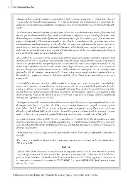 Propuesta Didáctica. P.D. Formación y Orientación Laboral. - Algaida